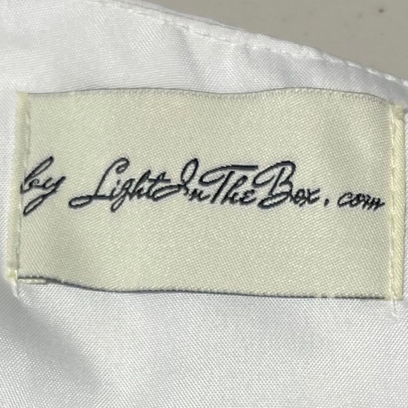 Light In The Box White Party, Formal, Wedding Dress. Sleeveless. Bling. NWT - Picture 8 of 13